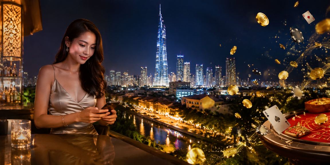 Suasana permainan kasino baccarat dan roulette di Kuala Lumpur melalui platform 6400